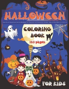 HALLOWEEN - Coloring Book for Kids / Cute Fun & Educational Activity Workbook fo - Picture 1 of 1