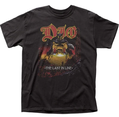 Camiseta DIO The Last In Line Para Hombre Música Rock and Roll Clásica Banda Camiseta Negra Foto 1 de 2