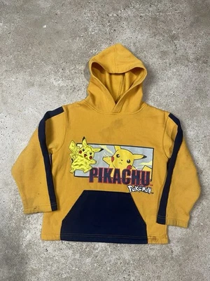 Sudadera con Capucha Pokemon Vintage Años 90 Talla 7 Amarilla Jóvenes Niños Térmica Nintendo Foto 1 de 4