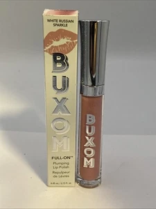 Buxom Full On Plumping Lip Polish  WHITE RUSSIAN SPARKLE  0.15 oz NEW!! - Picture 1 of 2
