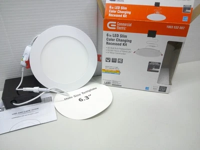 Kit empotrado comercial eléctrico 1003 532 007 LED que cambia de color 800LM Foto 1 de 4