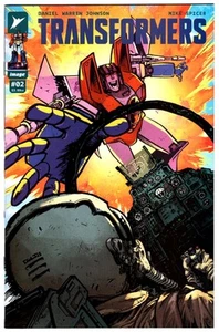 TRANSFORMERS #2 CUBIERTA PRINCIPAL por DANIEL WARREN JOHNSON PRIMERA IMPRESIÓN IMAGEN ENERGON - Imagen 1 de 2