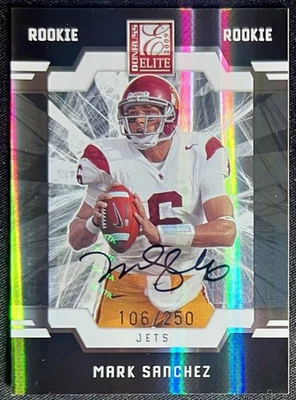 2009 Donruss Elite Turn of the Century Auto Mark Sanchez USC Jets QB #'d 106/250 - Image 1 of 2