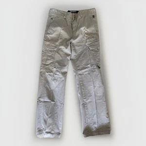 Vintage Y2K Rusty Boys Size 10 Cargo Pants Khaki Straight Fit Skate Surf - Picture 1 of 5