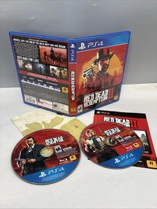 Red Dead Redemption 2 - Sony PlayStation 4 PS4 Map Included Clean Discs - Picture 1 of 1