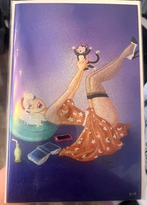 Sabrina Magic Unleashed #1 Dan Parent Pin-up CONFETTI FOIL Variant LTD 10 - Bild 1 von 3