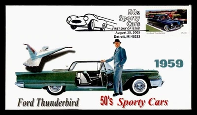 DR WHO 2005 FDC CLASSIC SPORTY CAR CACHET FORD THUNDERBIRD M60515 - Image 1 of 2