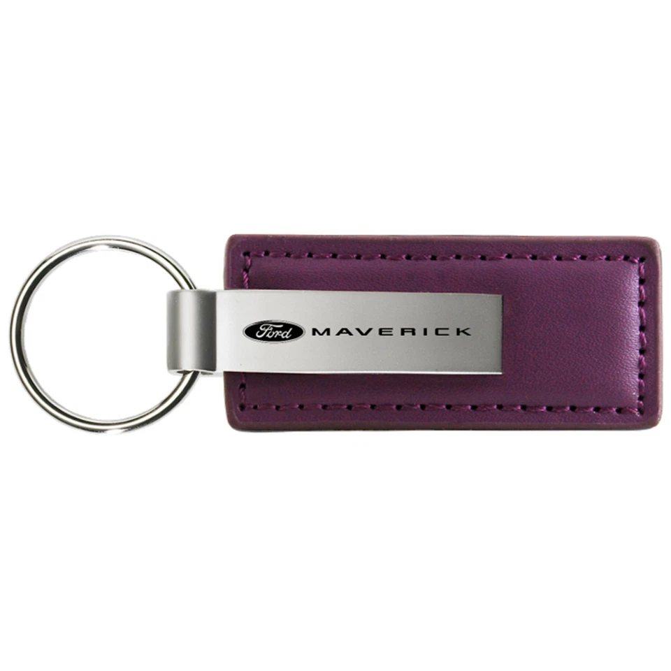 Llavero de cuero con logotipo de Ford Maverick (púrpura) Foto 1 de 1