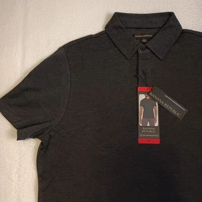 Banana Republic Luxe Touch Performance Polo Shirt NWT M L XL – Blue Black Green - Image 1 of 4