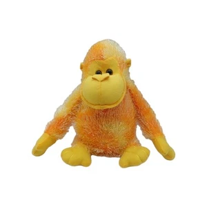 Fiesta Gorilla Orange Yellow Plush Stuffed Animal 10" Shaggy - Picture 1 of 8