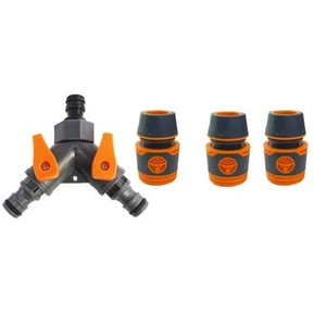 3 Way Garden Hose Splitter with Hose Quick Connect Fittings with Shut Off Valve - Bild 1 von 36