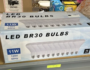 LED BR30 Light Bulbs 11W 120V 60Hz - 10 Pack Flood Bulbs d1 bv - Picture 1 of 1
