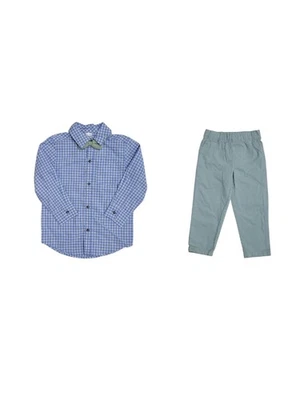 Conjunto de 2 piezas de pantalones con pajarita y camisa con botones Carter's para niños Foto 1 de 3