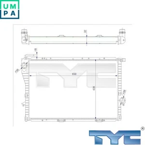 RADIATOR ENGINE COOLING 703-0005-R FOR BMW 7E385E39 M62B35 3.5L M62B44 4.4L 8cyl - Picture 1 of 6