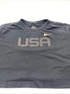 Camiseta corta para mujer Nike Team USA RN 56324 texturizada, dorada Swoosh orgánica Foto 1 de 4
