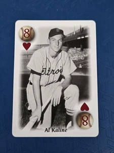 2000 U.S. Playing Card Co. All Century Team #8 HEARTS Al Kaline BASEBALL Card 9H - Picture 1 of 2