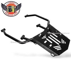 Black Rear Luggage Carrier Rack Compatible With Royal Enfield Guerrilla 450 CC - Imagen 1 de 1