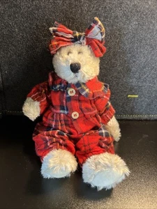 The Boyd's Collection JB Bean Series Bear with Plaid PJ’s Plush - Picture 1 of 6