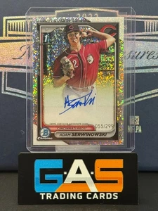 2024 Bowman Chrome Adam Serwinowski Prospect Auto Speckle/299 #CPA-ASE SP - Imagen 1 de 2