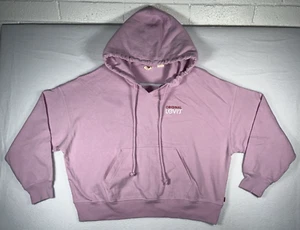Levis Hoodie Cropped Pink Pullover Graphic Logo Womens Size Medium - Picture 1 of 24