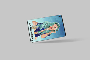 2 pc credit card skin, KAROL G