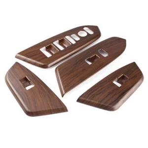 Recorte de panel de interruptor de ventana Peach Wood grano de melocotón 4X para Honda CR-V CRV 2017-2022 - Imagen 1 de 7