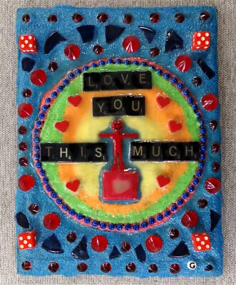 LOVE YOU THIS MUCH: Collage de arte personalizado original único en su tipo Glenn Shiring 2024 Foto 1 de 4