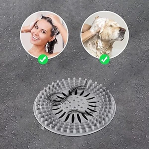 (Pack Of 2 )Hair Catcher Durable Silicone Hair Stopper Shower Drain Covers - Picture 1 of 4