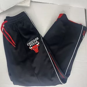 RARI PANTALONI DELLA TUTA VINTAGE Reebok Chicago Bulls NBA Fusion Warm Up taglia L - Foto 1 di 9