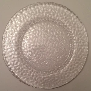 Arcoroc Dishes France Vercors Lot/5 Clear Pebbled 1 Dinner Plate 4 Salad Plates - Picture 1 of 8