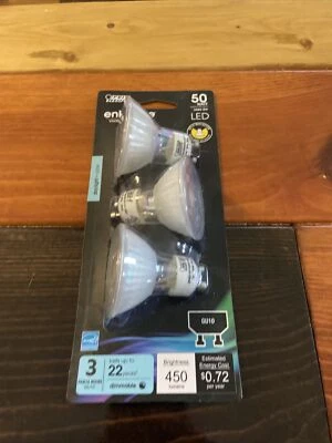 FEIT Electric 50 Watt LED Enhanced GU10 450 Brightness 5000 Light Bulb 3 Pack - Image 1 of 4