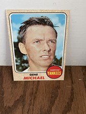 1968 Topps #299 Gene Michael - New York Yankees - Nice Corners See Pics