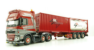Tekno 81829 DAF XF Euro 6 6x2 Truck Trailer 2x 20ft Container - SL Logistic 1:50
