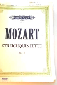 Mozart.Streichquintette.NR.4-8..2 Violins, 2 Viola & Violoncello.Separate Parts. - Picture 1 of 9