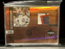 2005 Donruss Leaf Limited Ryne Sandberg Lumberjacks Tri-Color Jersey Swatch #/25