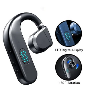 Auricolari Bluetooth 5.3 Wireless Gancio Orecchio Cuffie Conduzione Ossea Auricolari Sportivi - Foto 1 di 8
