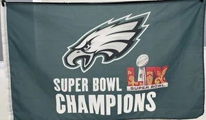 Philadelphia Eagles 2024 2025 Super Bowl LIX Champions 3x5 pies diseño de selección de bandera - Imagen 1 de 14