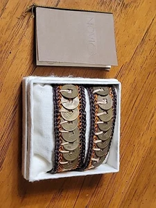 Novica Good Fortune Bracelets (Pair) "Coins of Earth" By Tiraphan Hasub - Picture 1 of 11