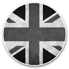 2 x Vinyl Stickers 20cm (bw) - Union Jack Flag GB UK England  #38186