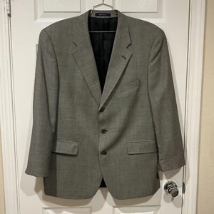 Ralph Lauren Mens Gray 3 Button Front Suit Jacket Pure New Wool Size 46R - Picture 1 of 13