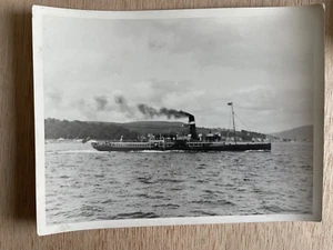 PADDLE STEAMER MARMION VINTAGE PHOTOGRAPH SCOTLAND 17 x 22 cm. - Picture 1 of 2