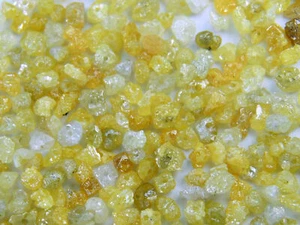 Natural Loose Rough Diamonds Drilling Beads Shape Yellow Color 2.00 ct Lot - Foto 1 di 4
