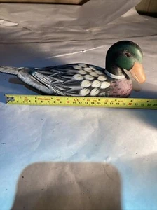 Wooden Mallard Decoy/Figurine Hand Painted - Picture 1 of 10
