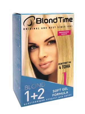 Tinta per capelli Blondor 1+2 schiarisce di 4 tonalità "Blond Time" - Immagine 1 di 4