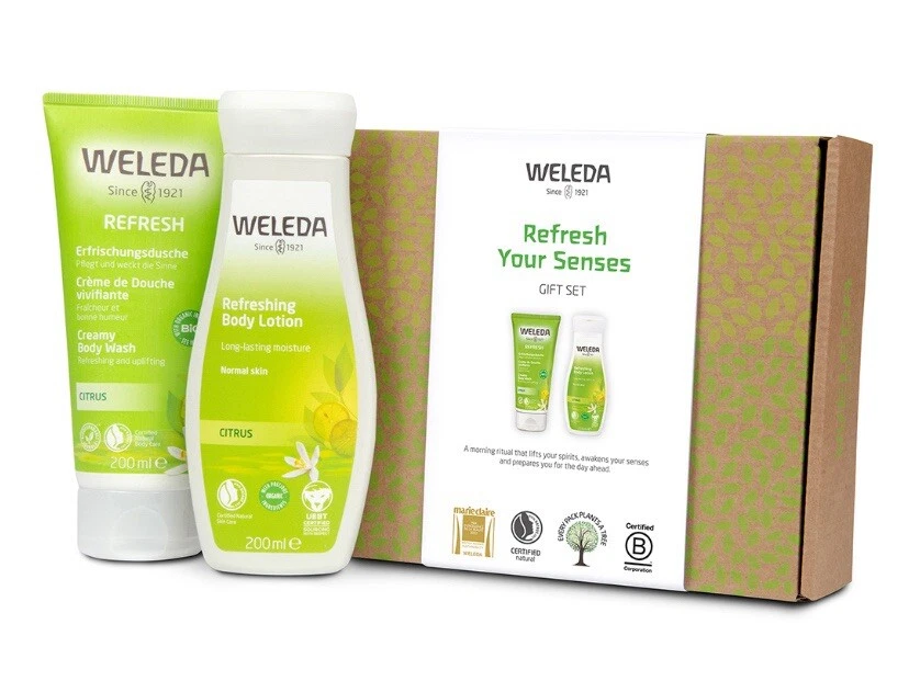 Weleda Refresh Your Senses Citrus Gift Set - Body Wash & Body Lotion