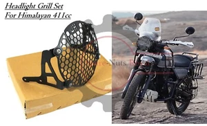 Passend für Royal Enfield "Himalayan 411 BS4 Schwarz Scheinwerfer Grill Set R... - Bild 1 von 12