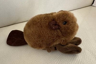 Juguete de peluche Mary Meyer 1994 Beaver Finger Puppet 7" Foto 1 de 4