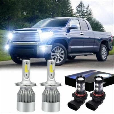 For 2000-2006 Toyota Tundra 4x LED Headlight Hi-Lo Beam + Fog Light Bulbs Kits - Изображение 1 из 4
