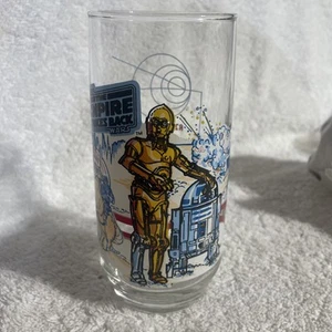 Star Wars Burger King Glass 1980 R2-D2 C-3PO The Empire Strikes Back - Picture 1 of 4