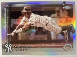 2025 Topps cromo Anthony Volpe #162 refractor sepia - Imagen 1 de 1